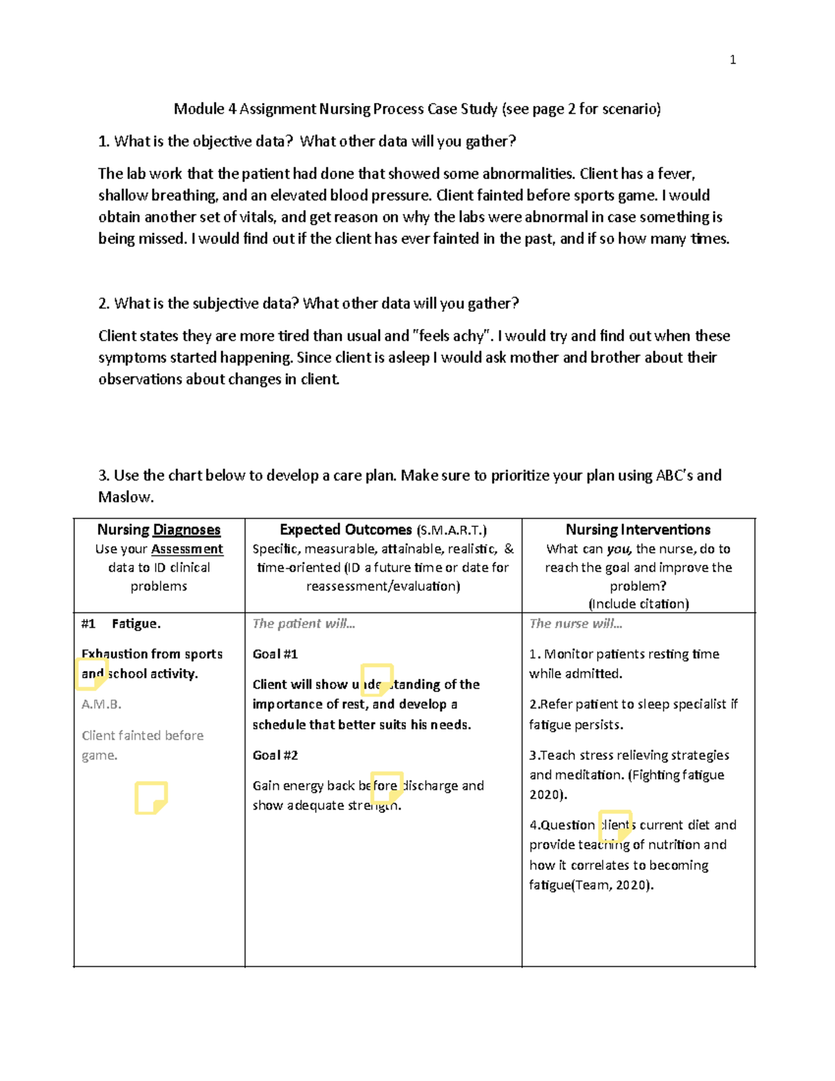 Mtrejo Module 4Case Study 102921 - 1 Module 4 Assignment Nursing ...