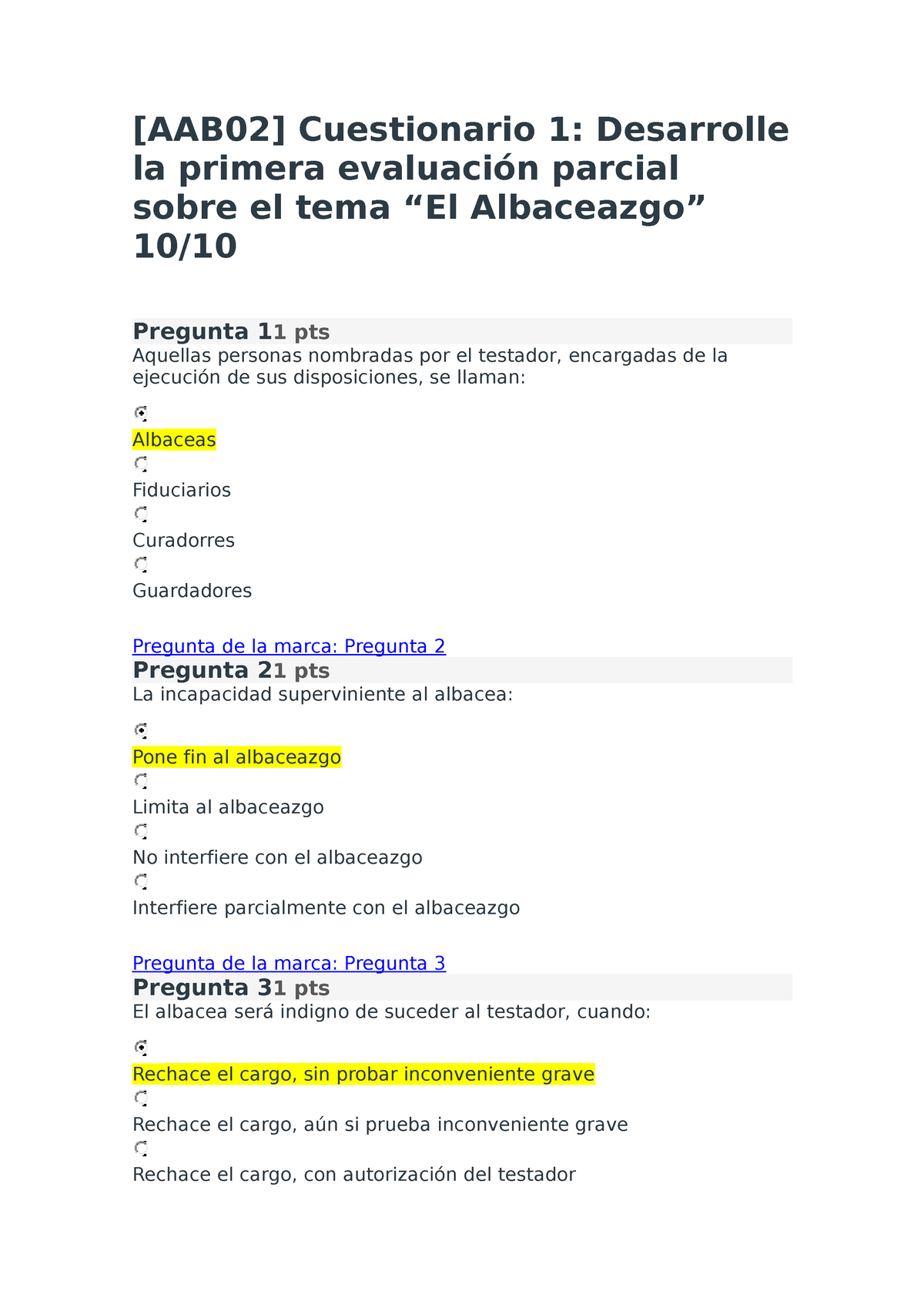 [AAB02] Cuestionario 1 Desarrolle La Primera Evaluación Parcial - Studocu