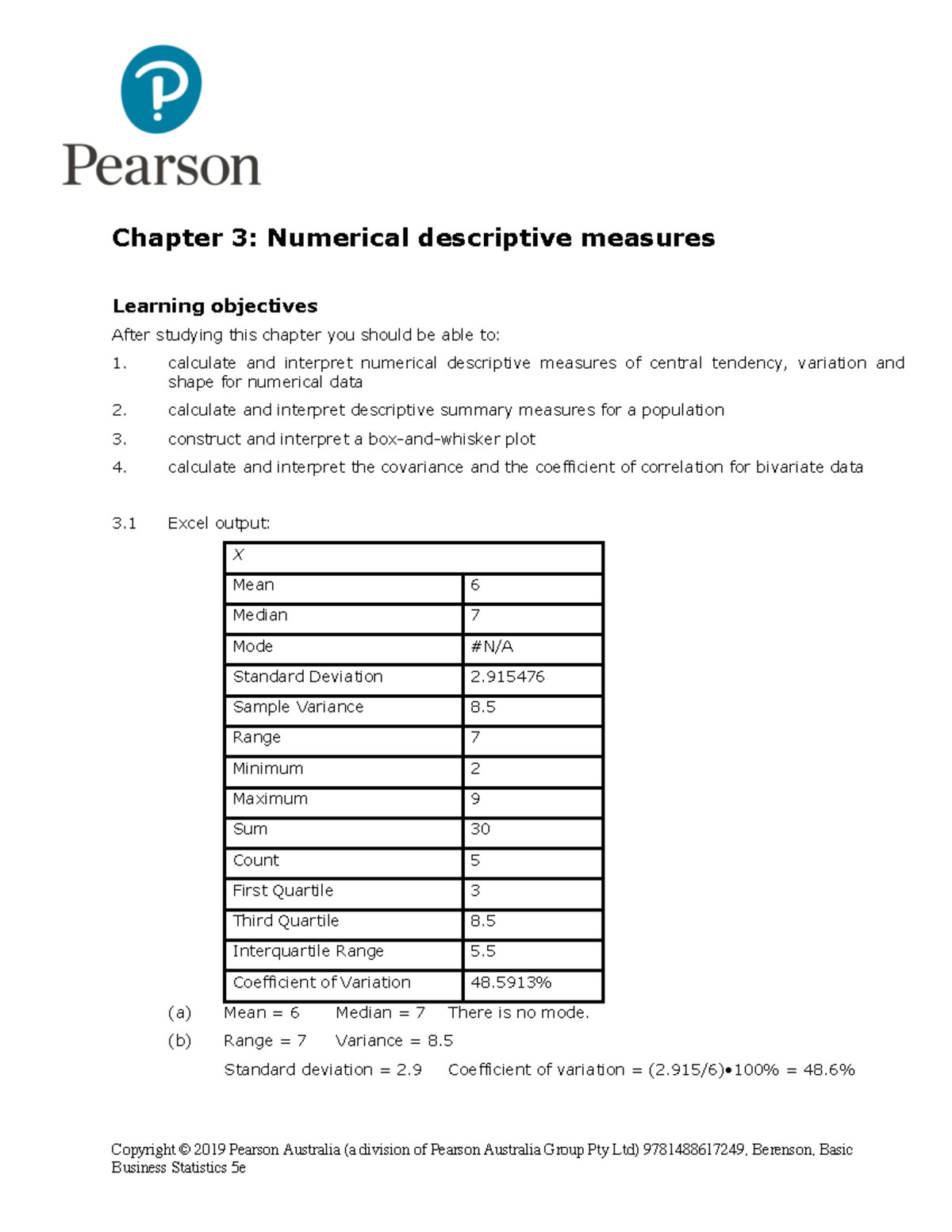 Solutions to textbook questions Week 2 - Copyright © 2019 Pearson ...