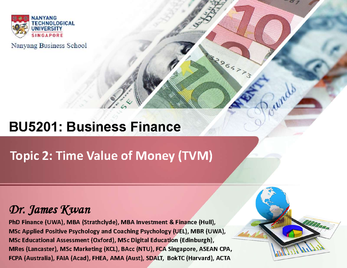 Topic 2 Topic 2: Time Value of Money (TVM) - Topic 2: Time Value of ...