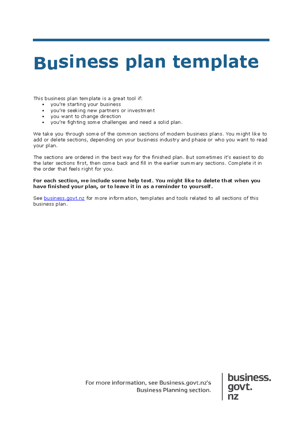 Businessplantemplate - Business plan template This business plan ...