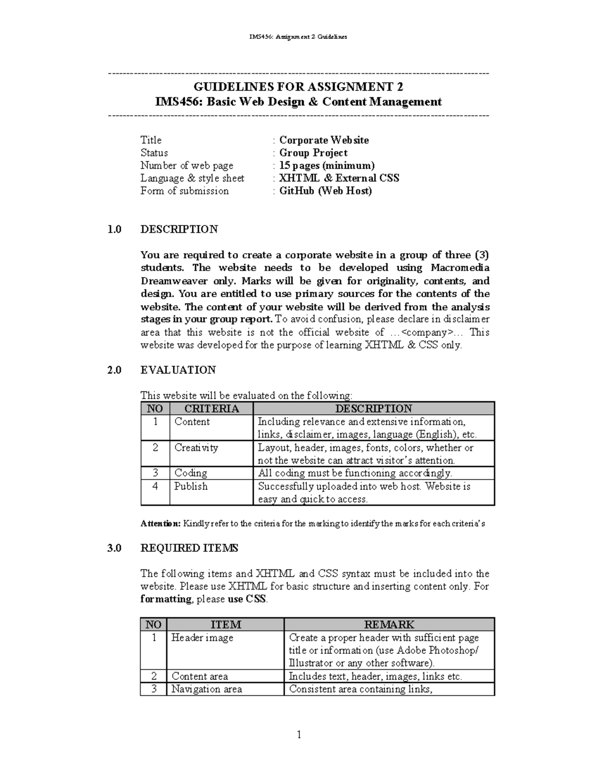 IMS456-Assignment 2 Guidelines ODL - GUIDELINES FOR ASSIGNMENT 2 IMS456 ...