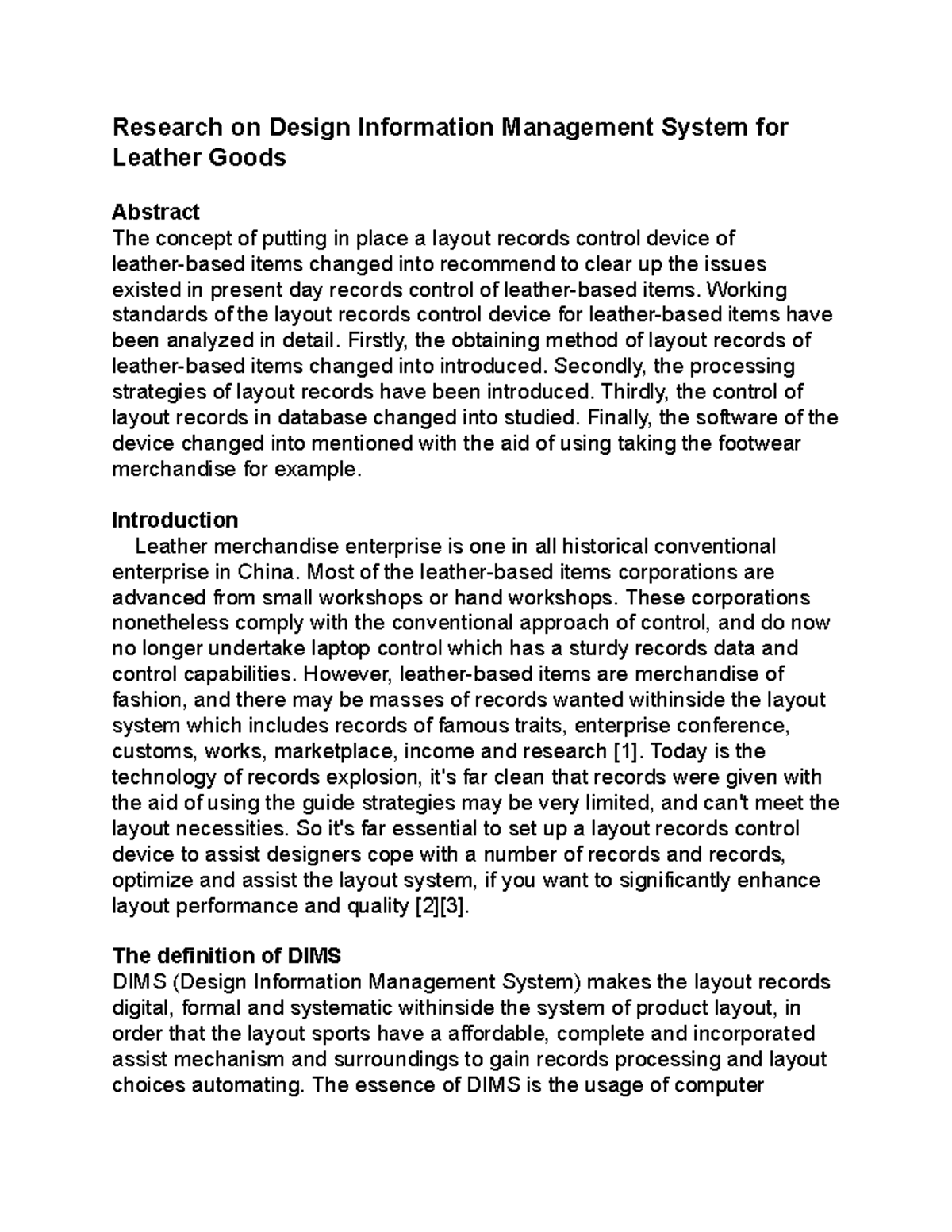 Research on Design Information Management System for Leather Goods ...