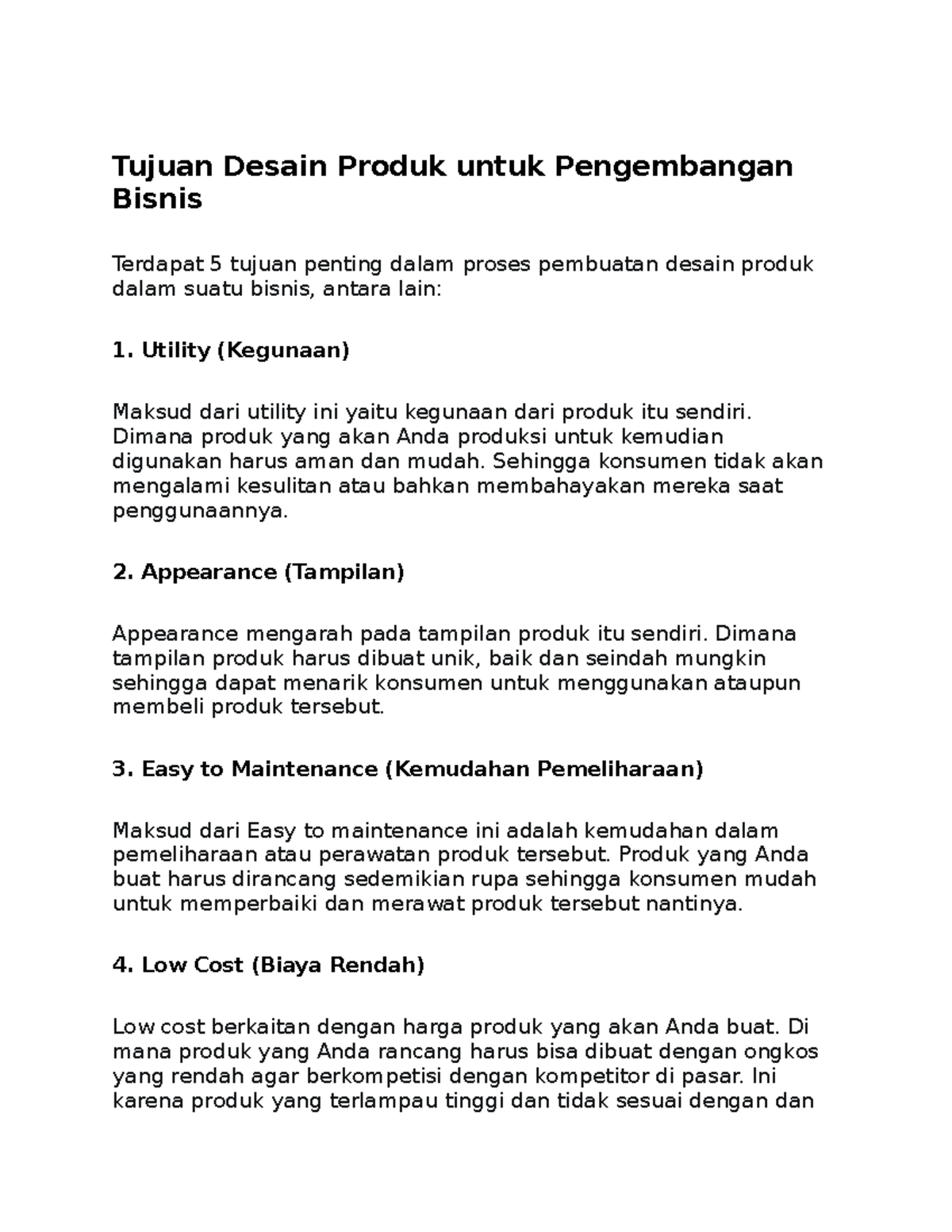 Pengertian Desain Produk - Tujuan Desain Produk Untuk Pengembangan ...