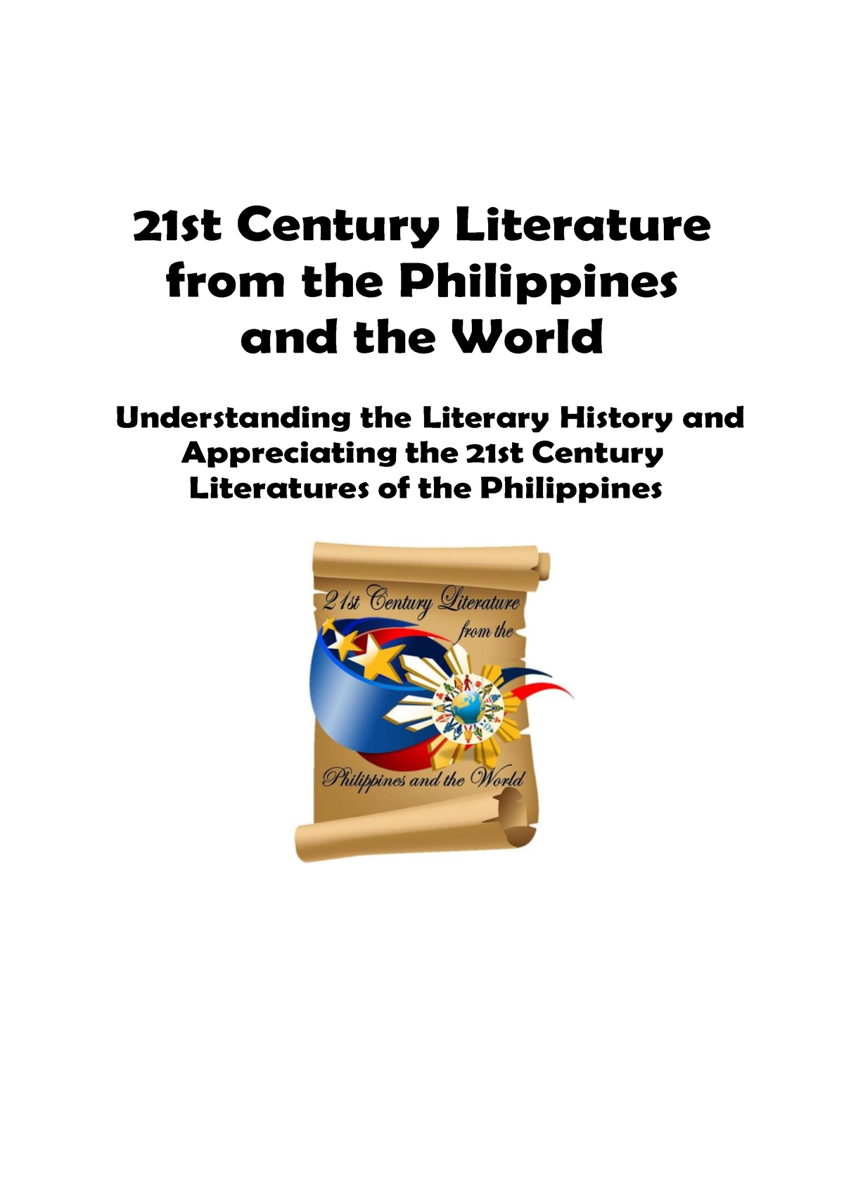 21st-Century-Literature WK1 - 21st Century Literature from the ...