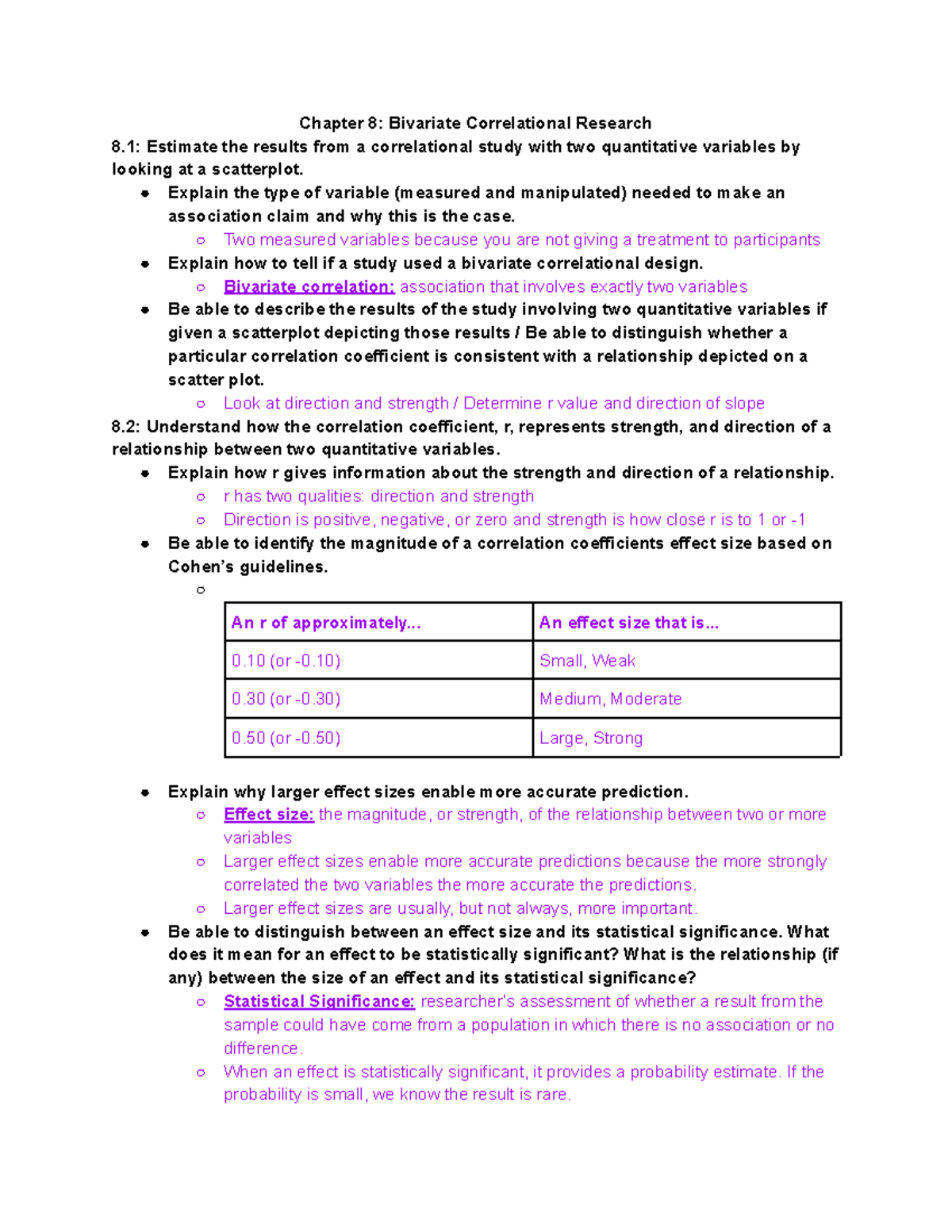 chapter 8 bivariate correlational research