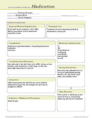 Benztropine-Med Card - ATI-MEDICATION CARD - ACTIVE LEARNING TEMPLATES ...