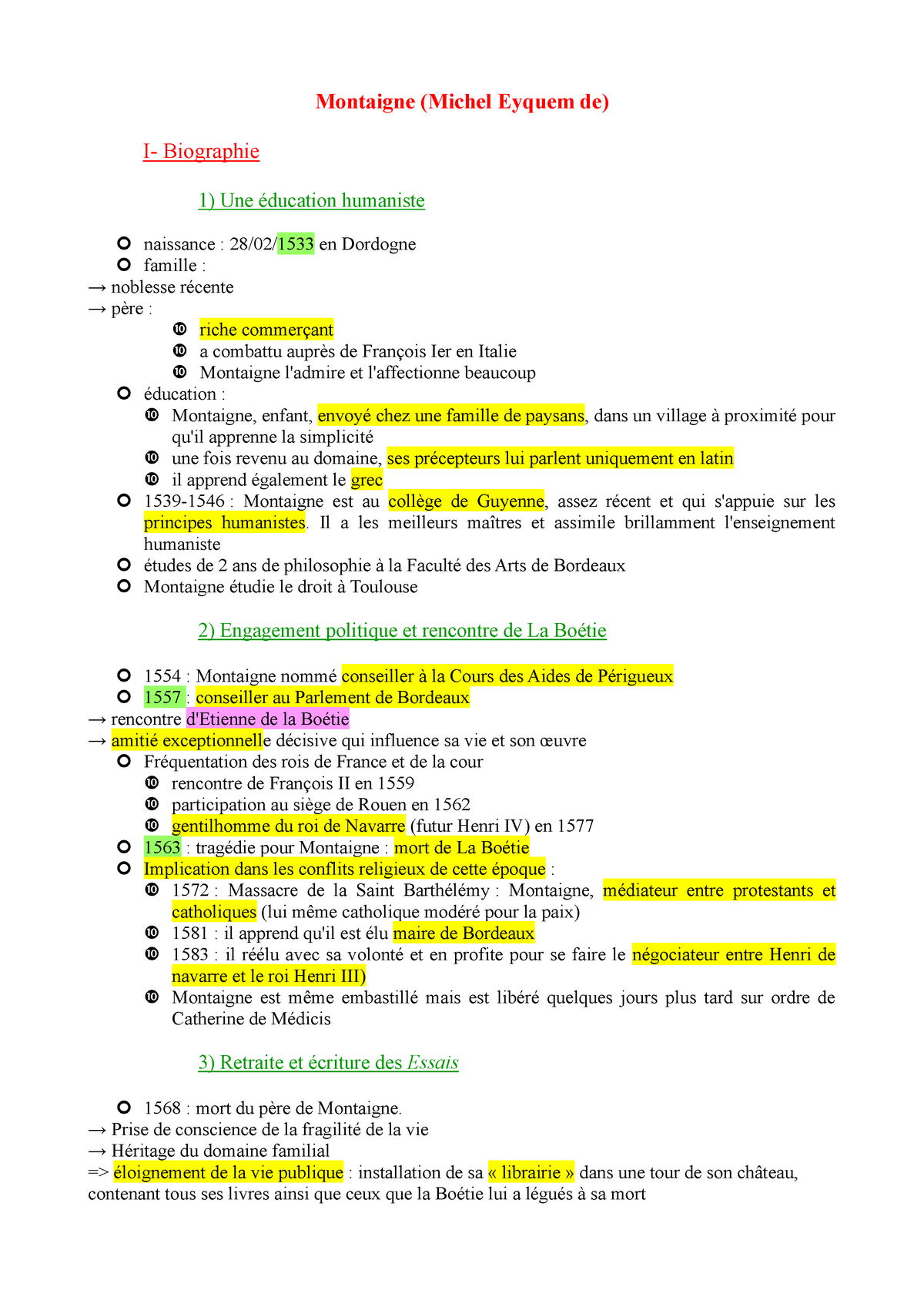 dissertation sur les essais de montaigne