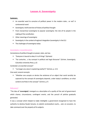 Lesson 5 - Powerpoint - Lesson 5: Rule Of Law (Part I) Summary: An ...