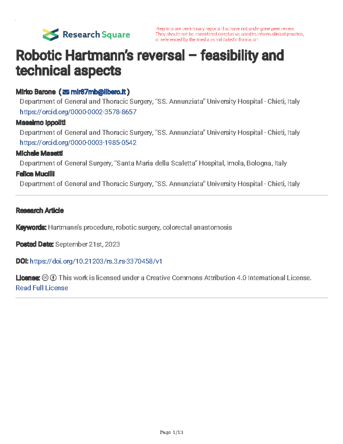 Robotic Hartmanns reversal - feasibility and tech - Robotic Hartmann’s ...