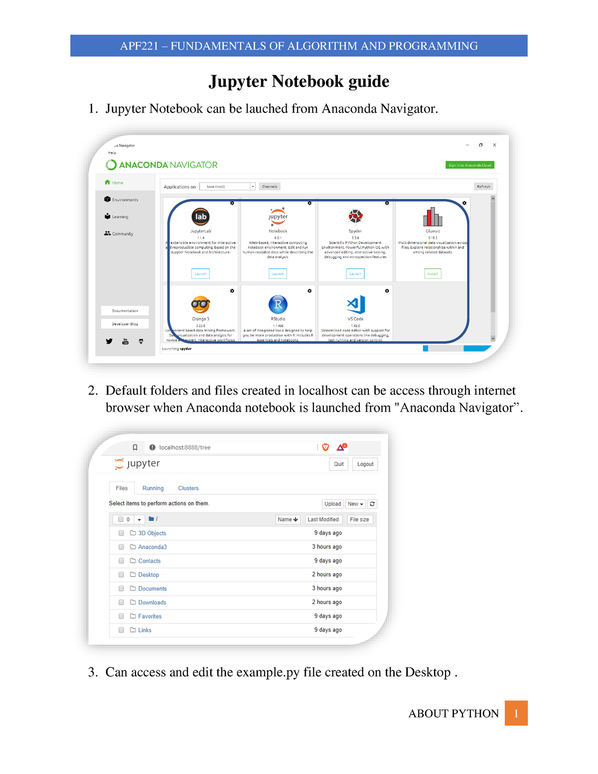 3-Jupyter Notebook Guide - Fundamentals Of Algorithm And Programming ...