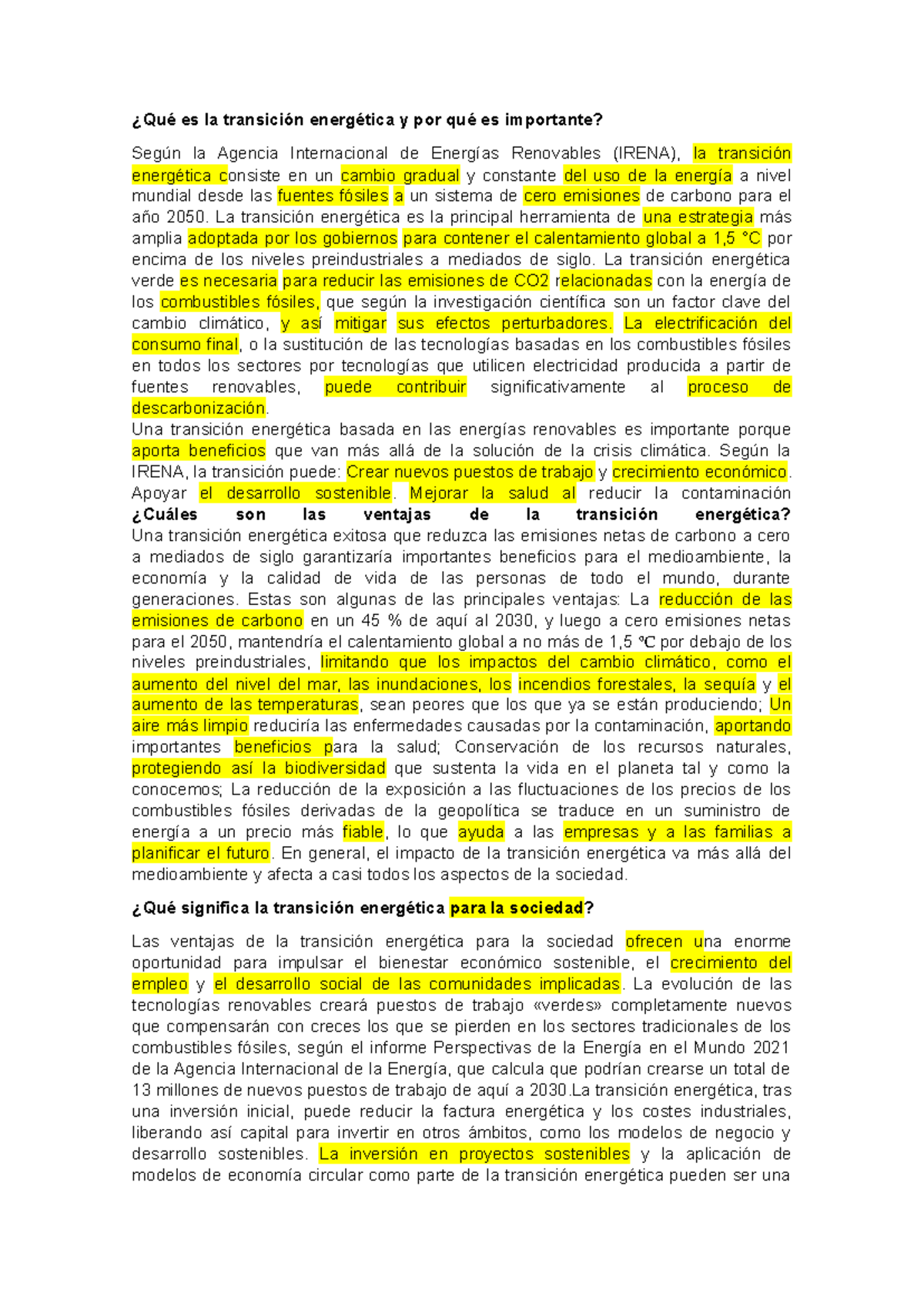 Qué es la transición energética y por qué es importante - ¿Qué es la ...