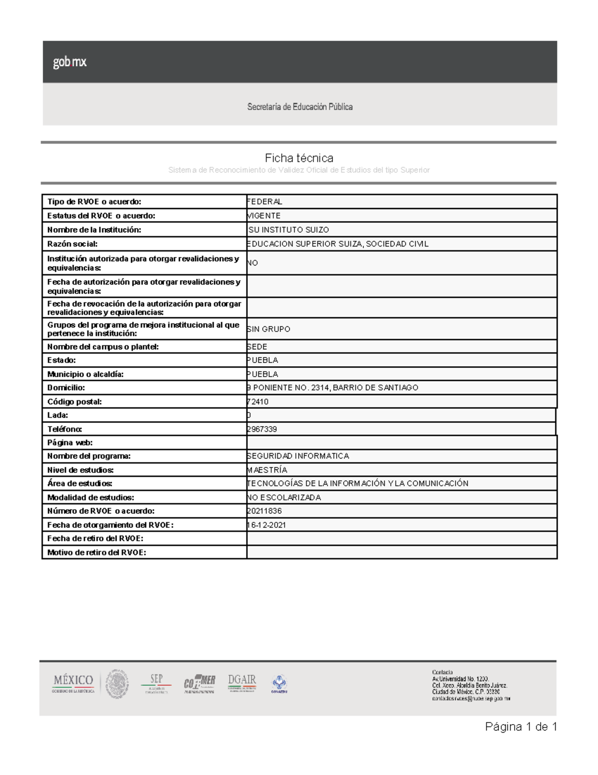 Ficha Tecnica - rerer wer wer we - Sistema de Reconocimiento de Validez ...