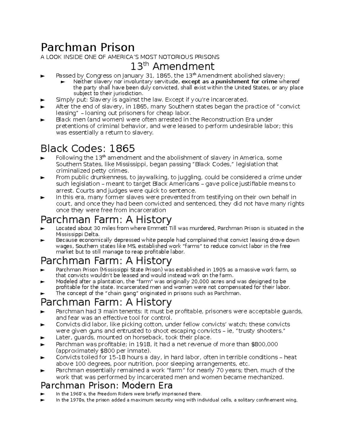 Parchman Prison(1) Parchman Prison A LOOK INSIDE ONE OF AMERICA’S