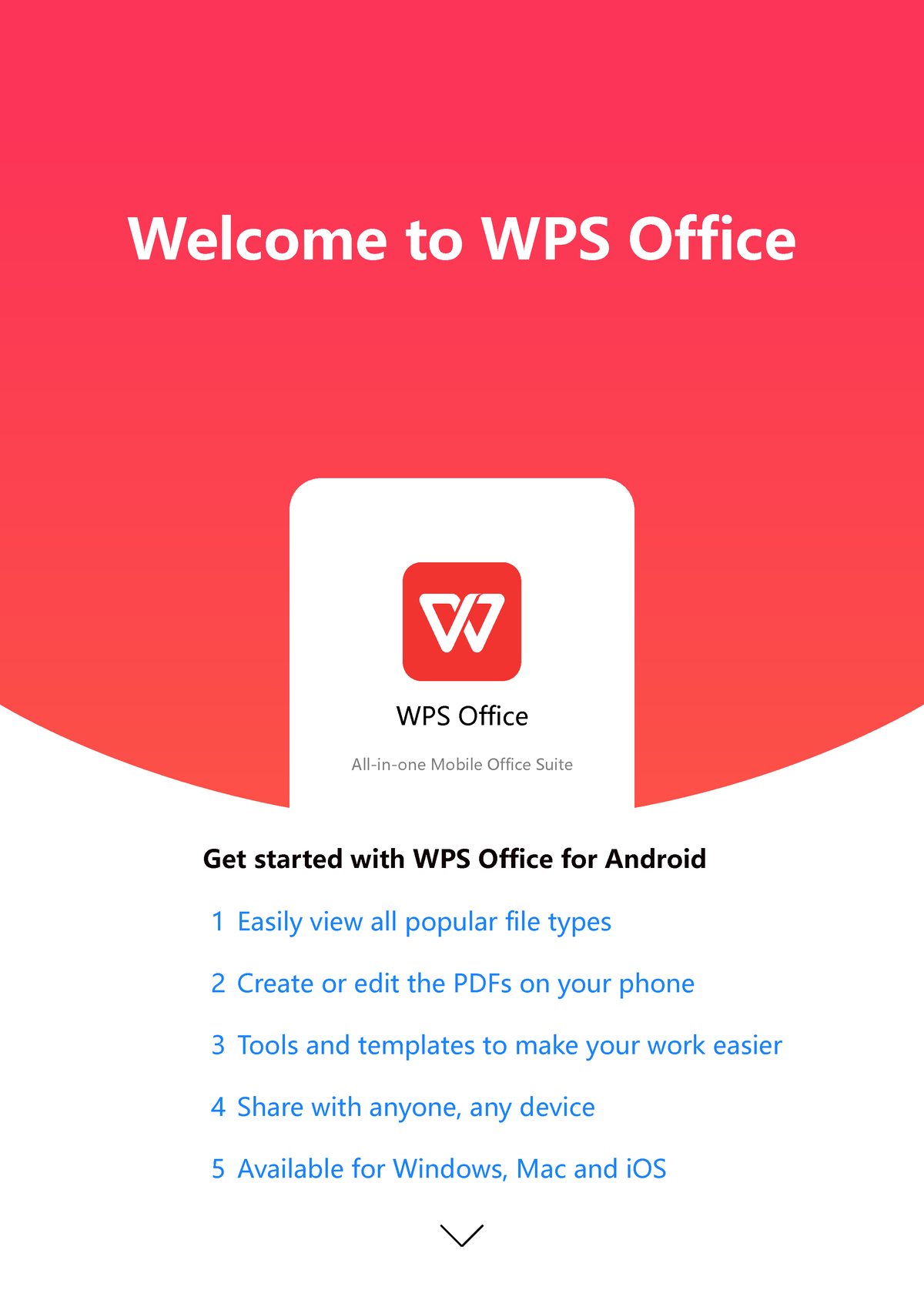 Get Started with WPS Office for Android - WPS Office All-in-one Mobile  Office Suite Welcome to WPS - Studocu