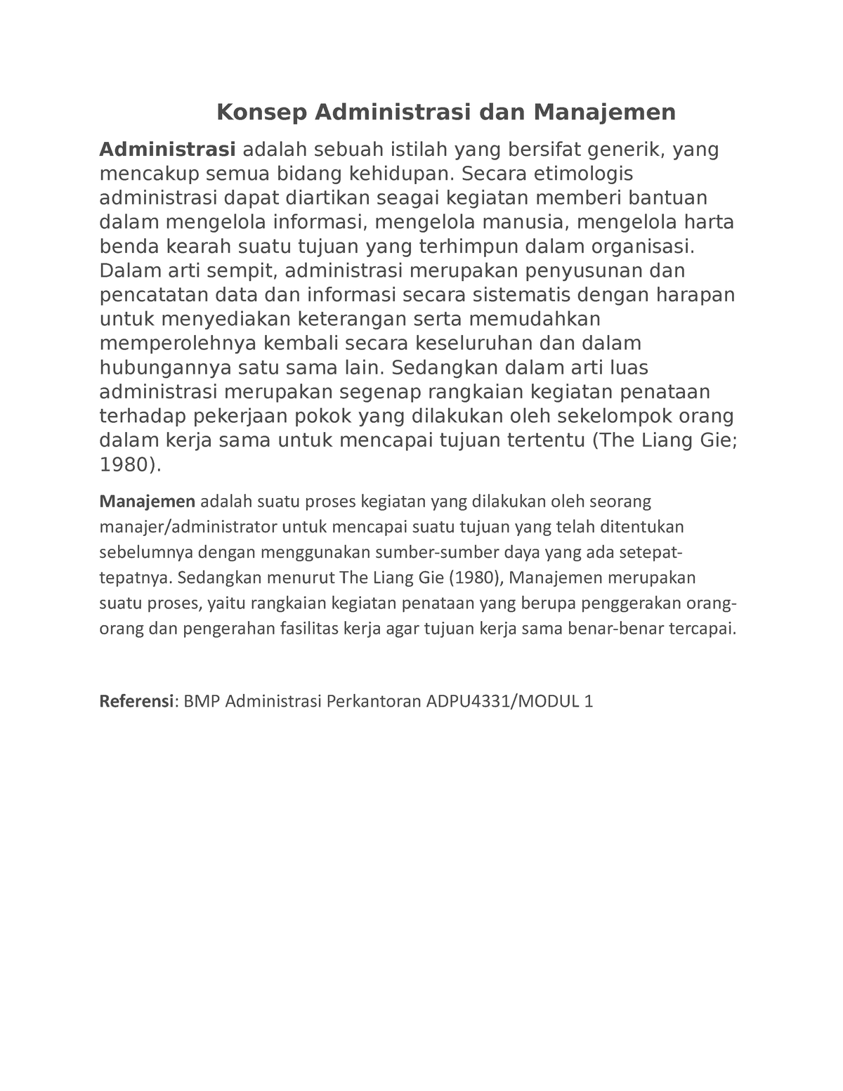 Konsep Administrasi Dan Manajemen - Konsep Administrasi Dan Manajemen ...