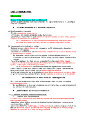 Fiche N°4 - Le Contrôle De Constitutionnalité - Droit Constitutionnel ...