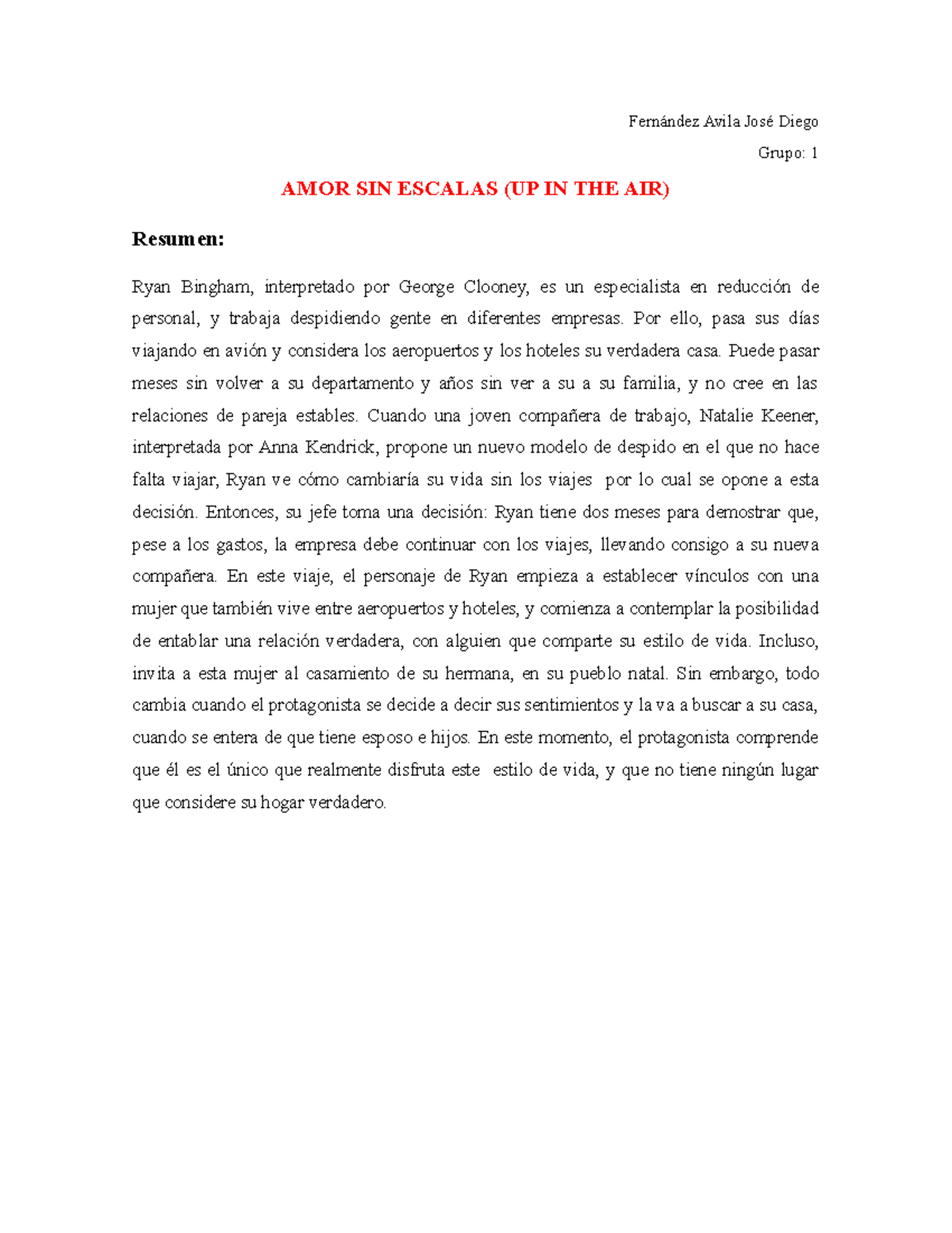 Amor Sin Escalas Relaciones Laborales Unam Studocu