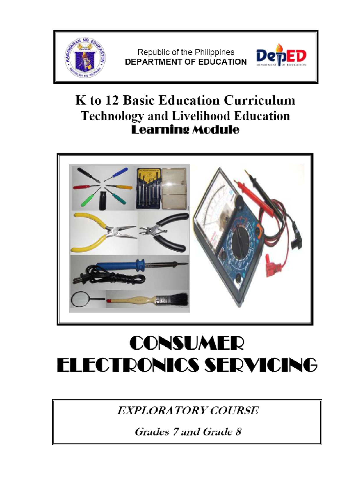 K to 12 electronics learning module - NG Republic of the Philippines ...