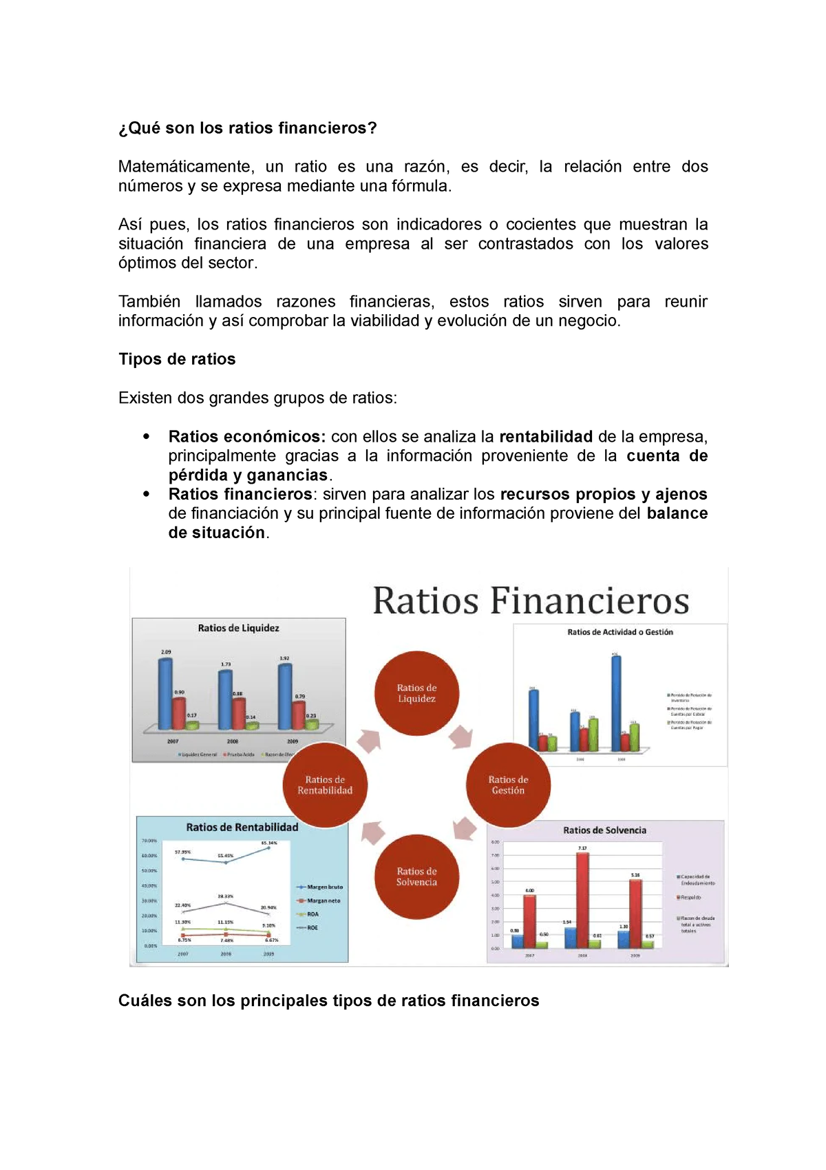 Ratios Financieros - ............... - ¿Qué Son Los Ratios Financieros ...