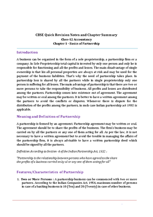 Business Studies Notes PDF Class 11 Chapter 2 - Commerce Classes ...