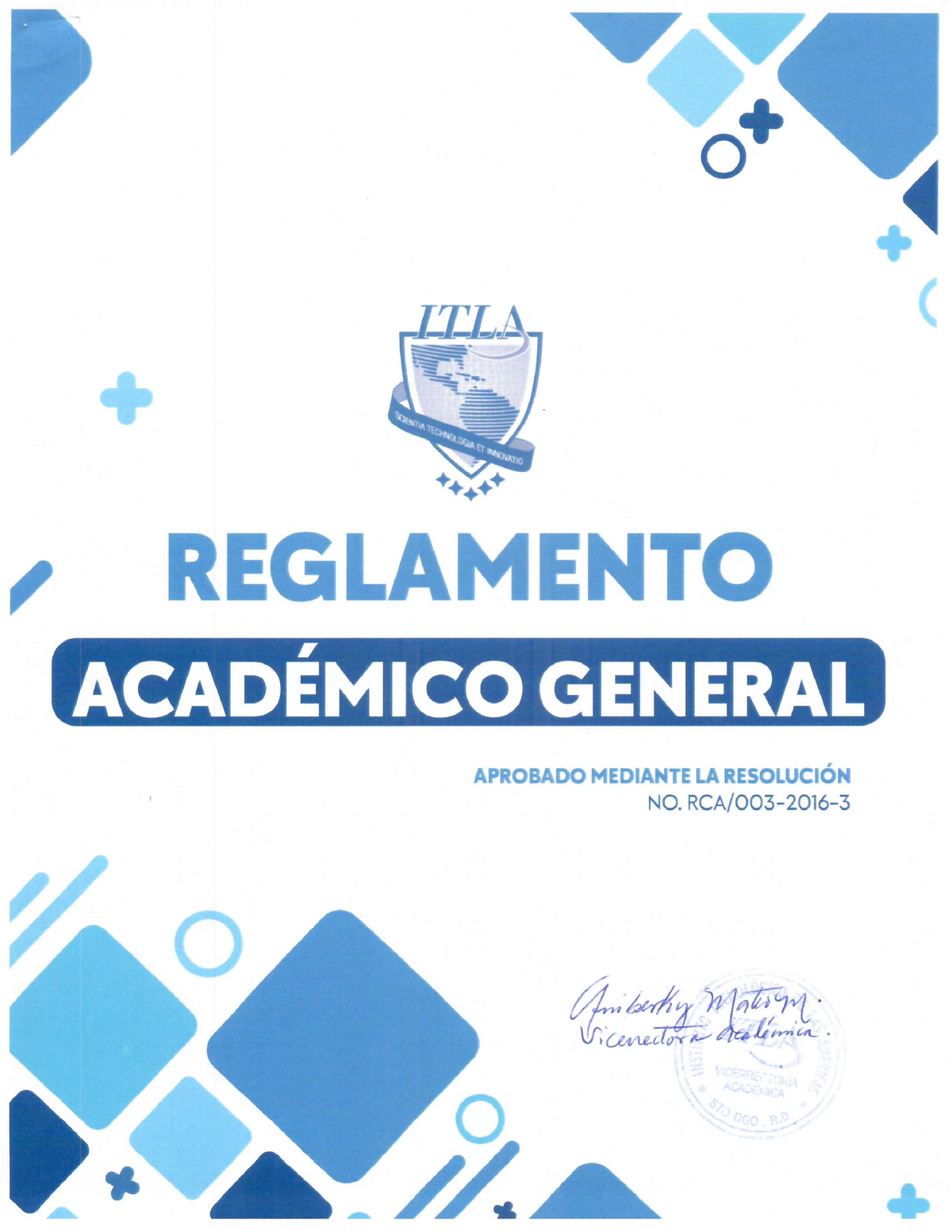 Reglamento Academico Gral 2020 - Orientación Académica Institucional ...