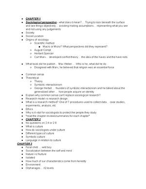 Sociology Unit 2 Study Guide - Sociology Exam 2 Study Guide’ What is ...