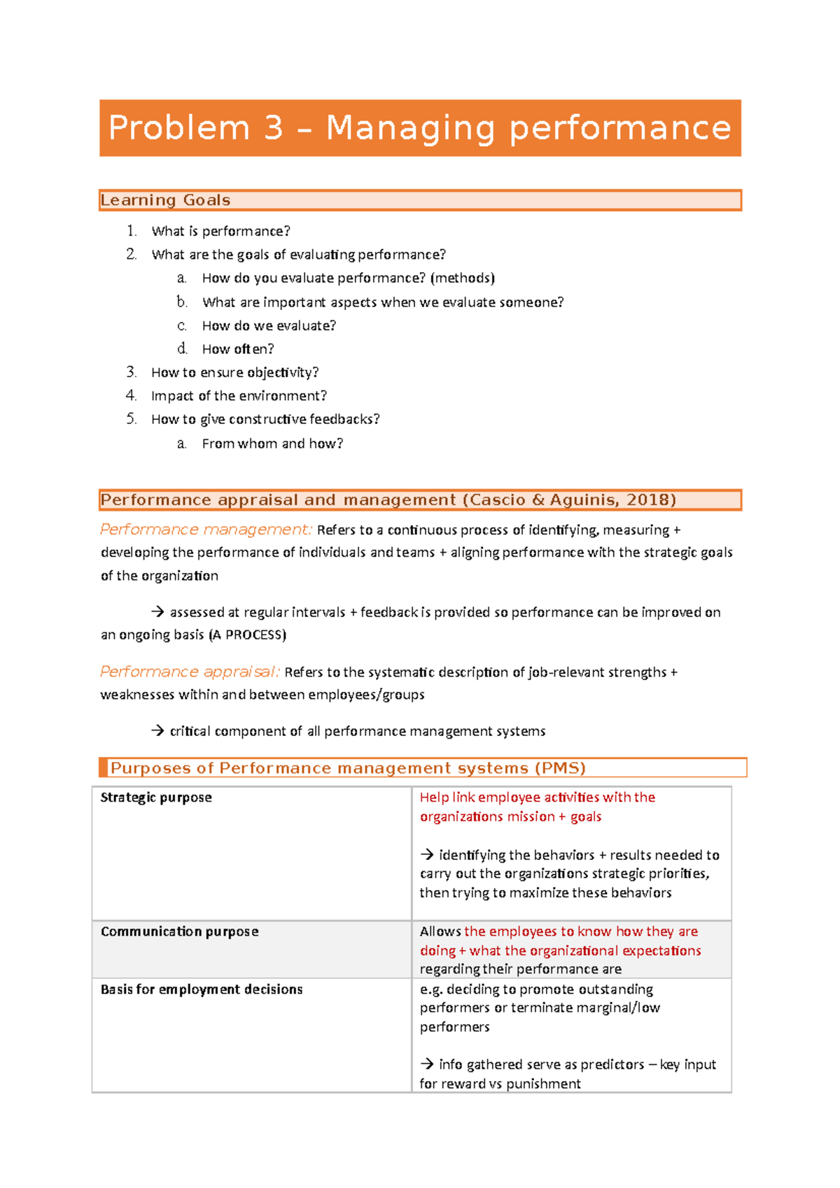 Problem 3 – Managing performance - Problem 3 – Managing performance ...