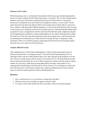 Note 1 Buad 301 - Note 1 Summary And Analysis - Jenny Huynh Summary 154 ...