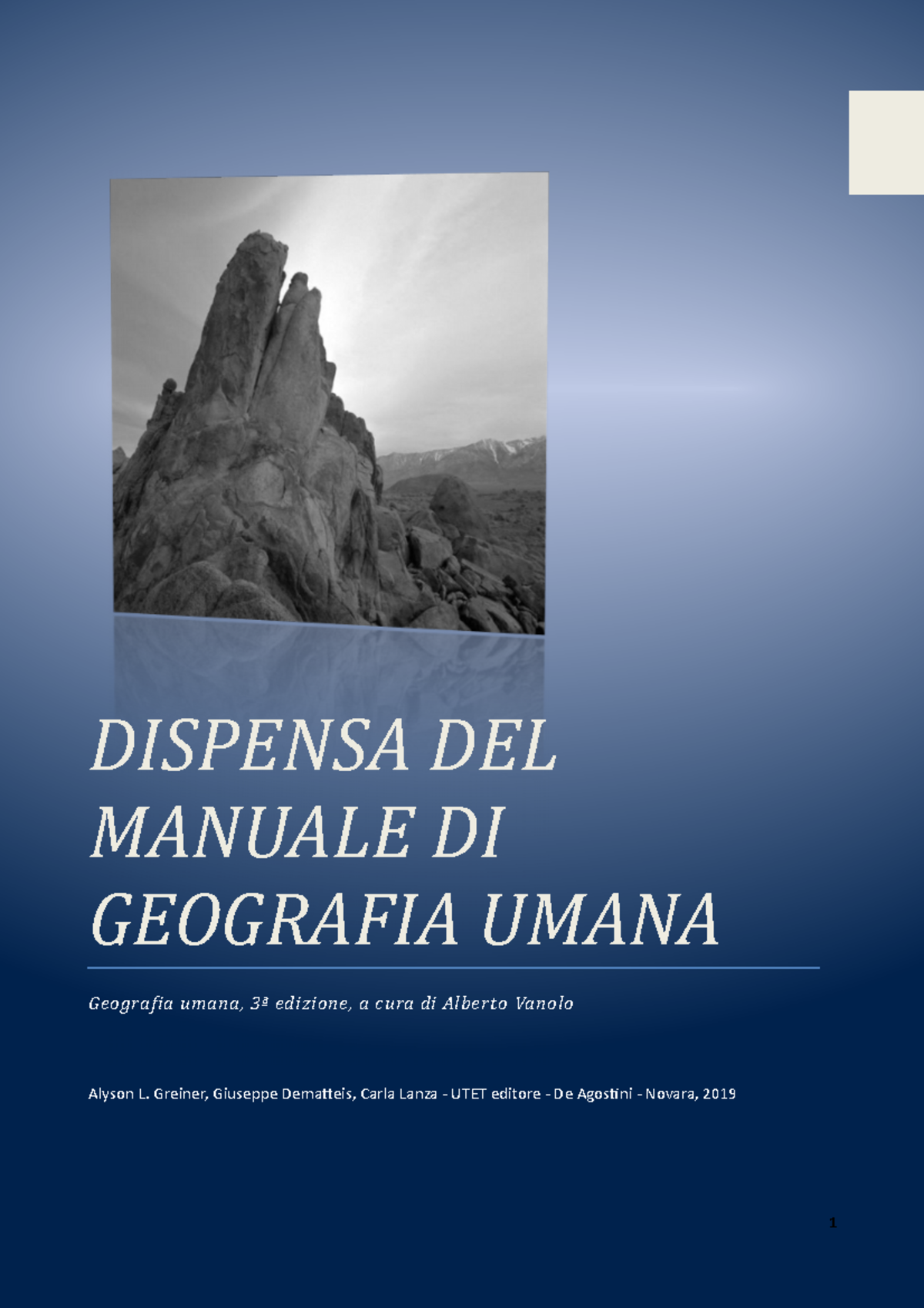 Geografia Umana - Un approccio visuale - "Visualizing Human Geography ...