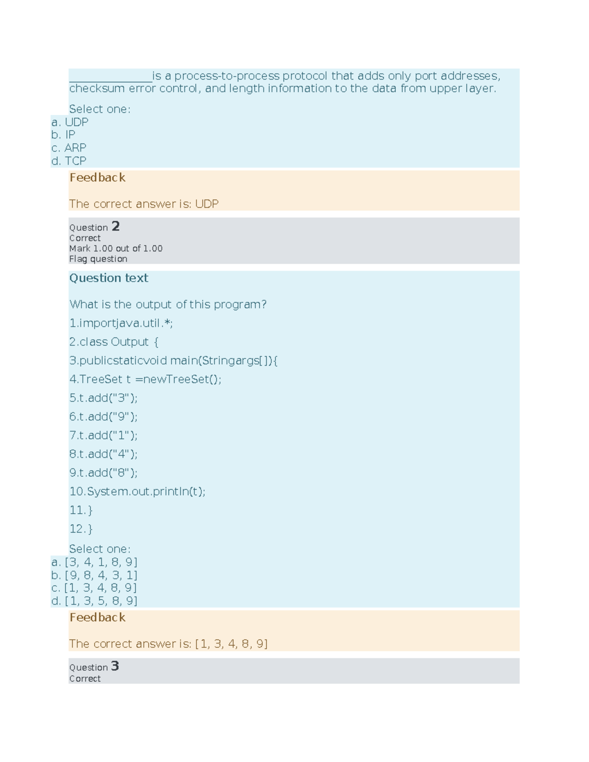 Test3 - CA Test - _______________is a process-to-process protocol that ...