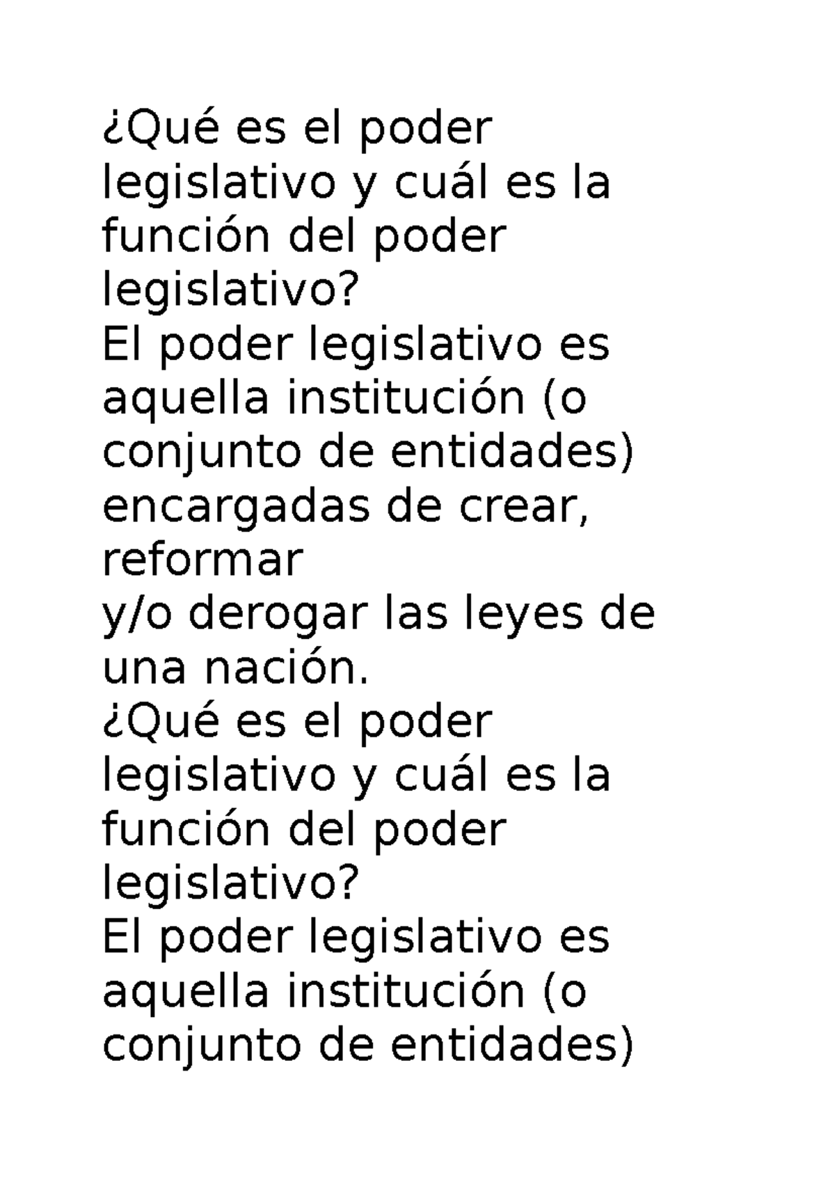 Qué Es El Poder Legislativo Y Cuál Es La Función Del Poder Legislativo ...