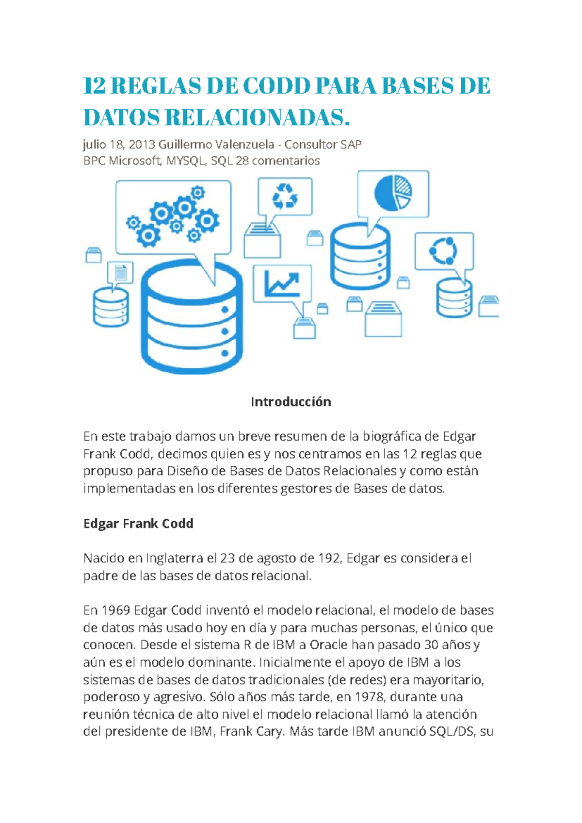 12 Reglas DE CODD PARA Bases DE Datos Relacionadas - 12 REGLAS DE CODD ...