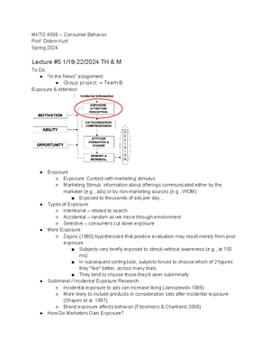 Chapter 1 Notes - Summary Consumer Behavior - Chapter 1: Introduction ...