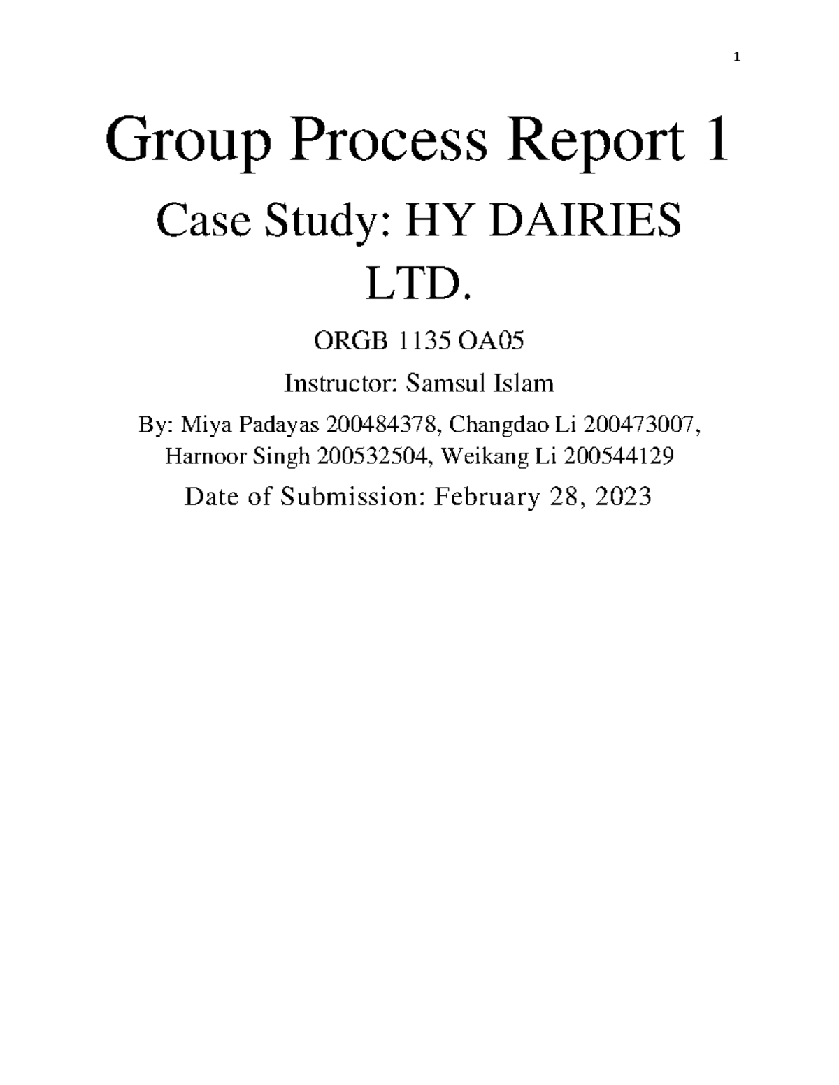 case study hy dairies inc. (chapter 3 pp. 109 110)