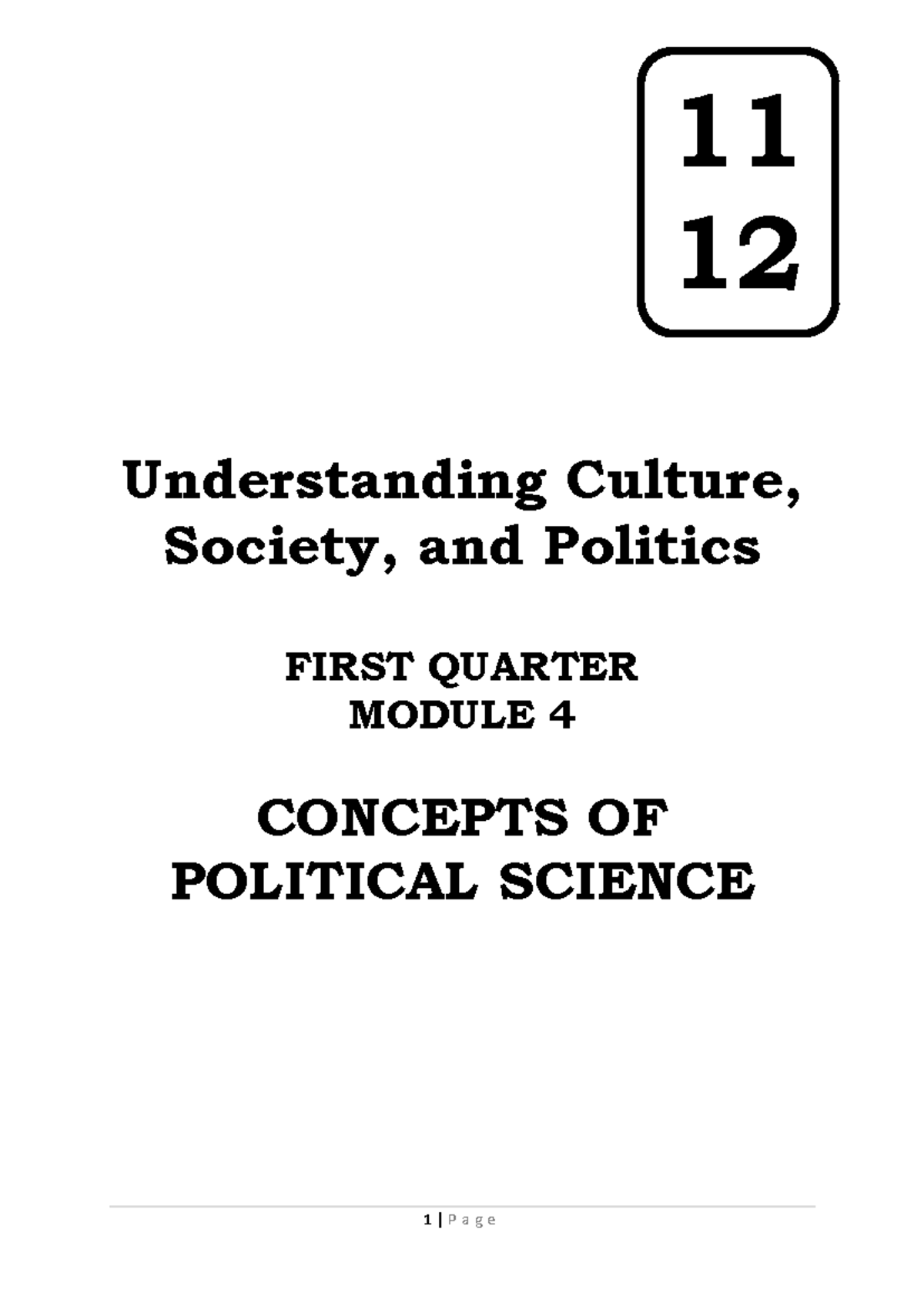 UCSP First-Quarter M04 - Understanding Culture, Society, And Politics ...