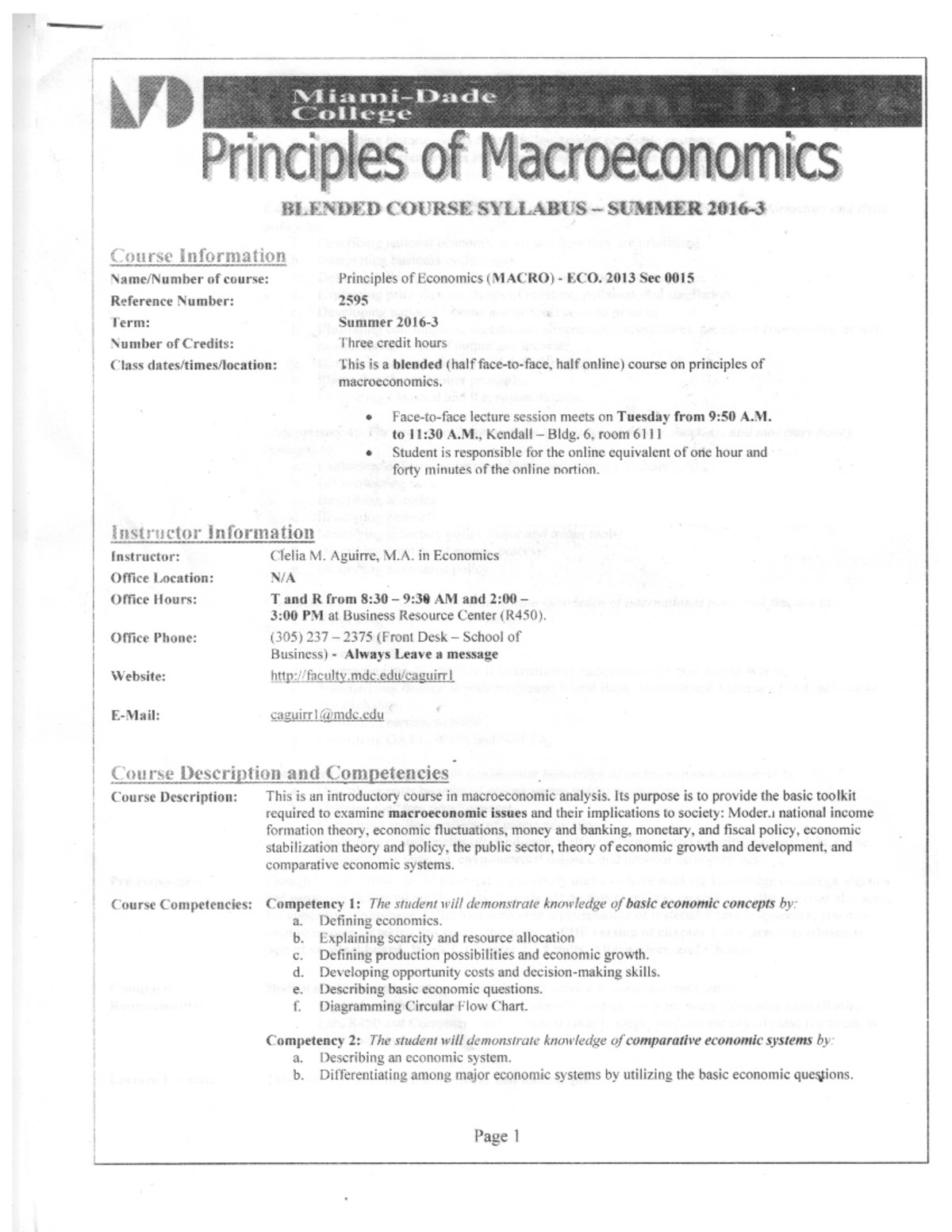 Eco 2013 Syllabus - ECO2013 - Studocu