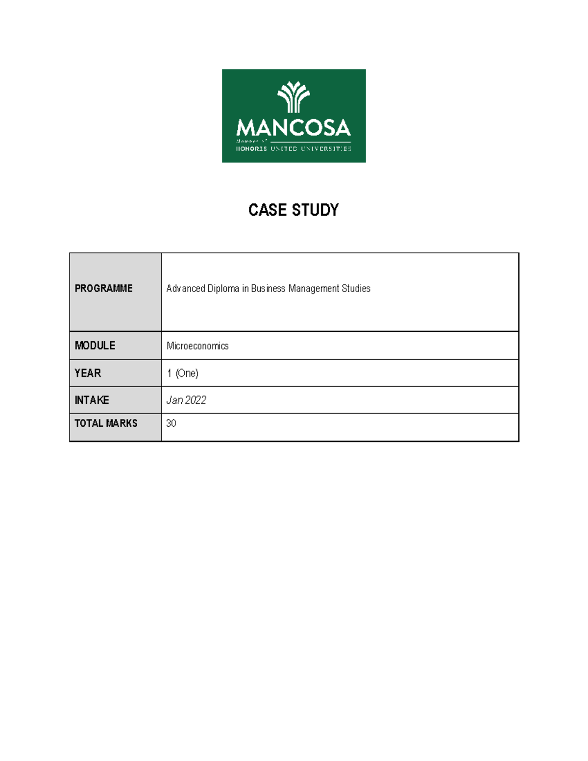 case study advanced information