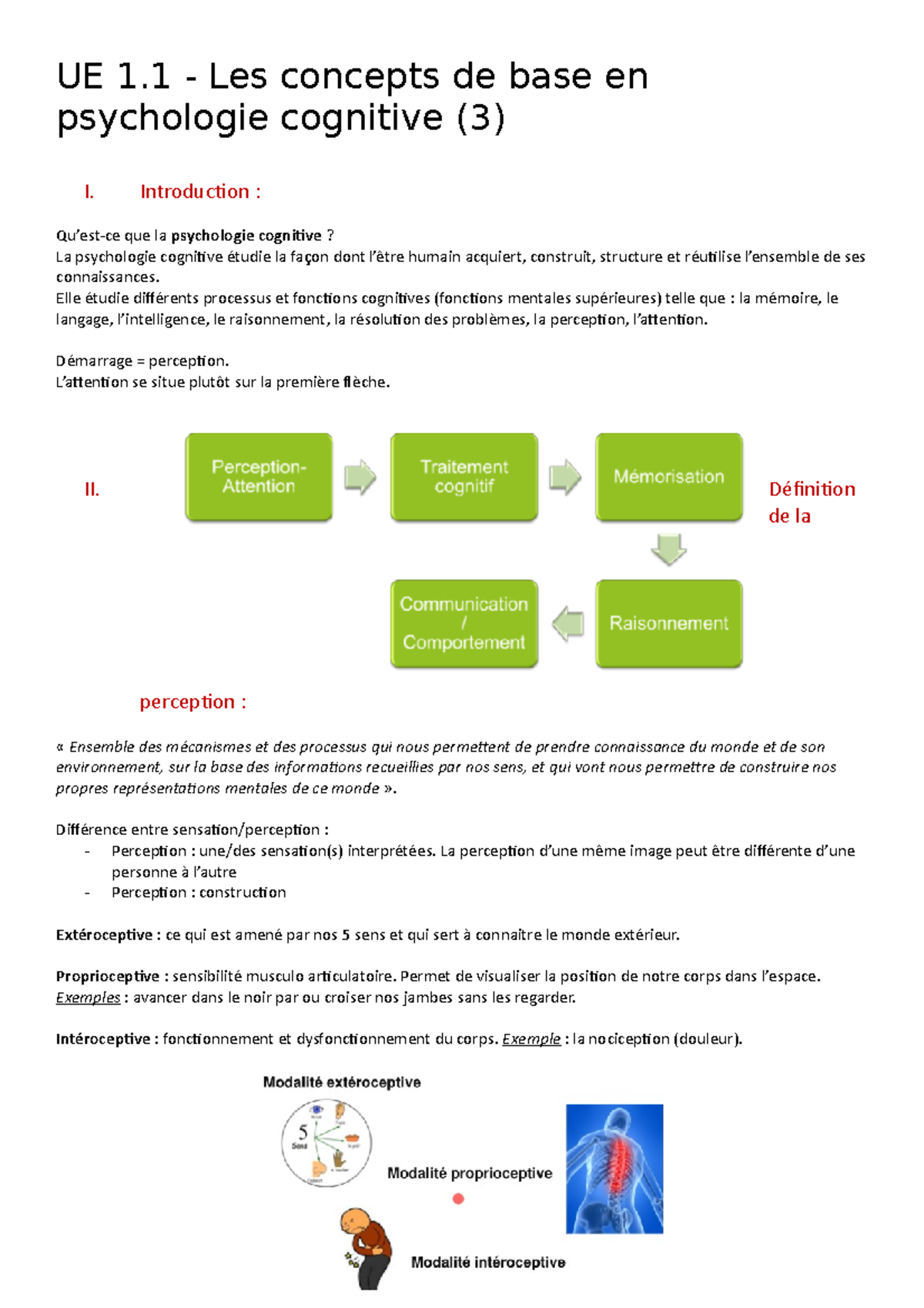 3 - Les Concepts De La Psychologie Cognitive - Introduction : Qu’est-ce ...