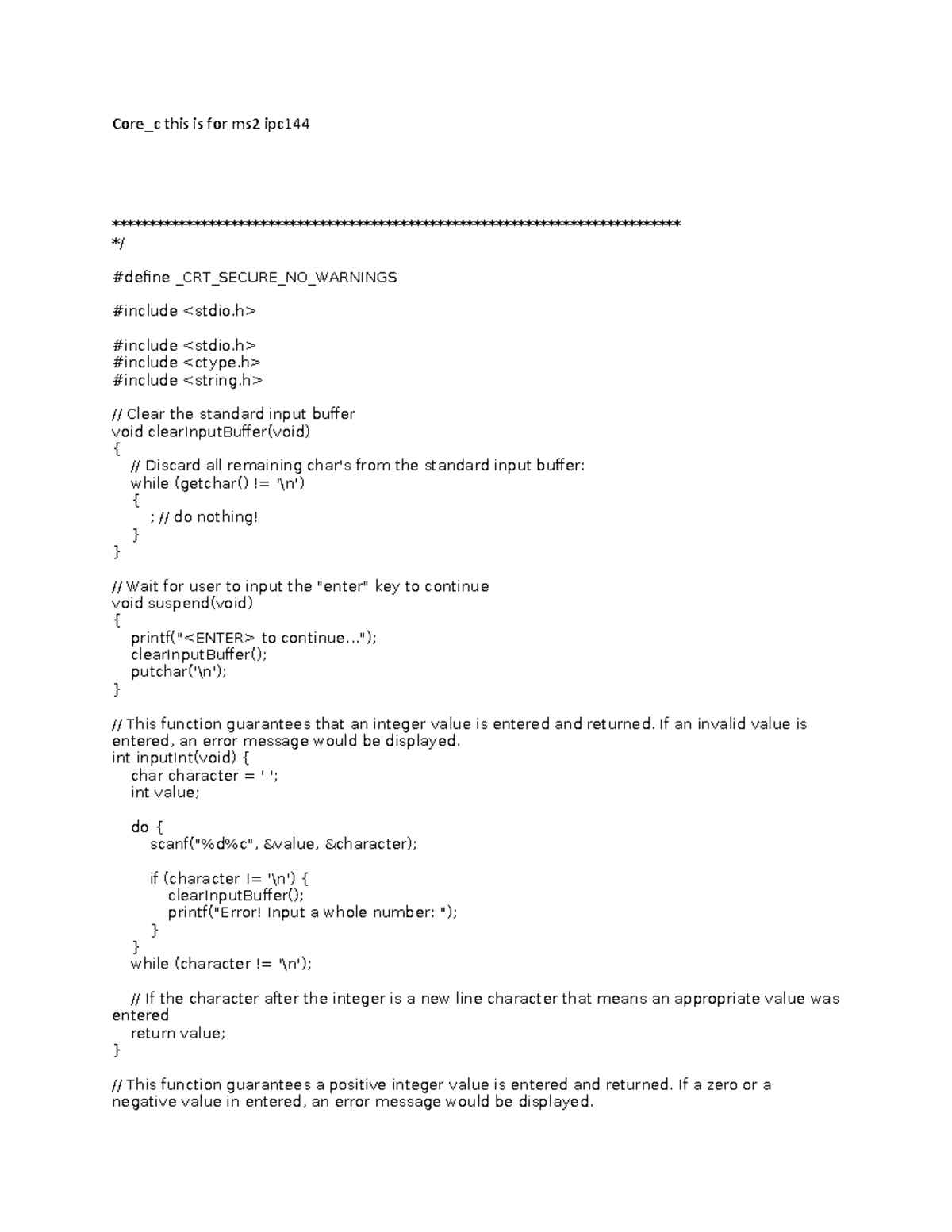 Core c this is for ms2 ipc144 - Core_c this is for ms2 ipc - Studocu