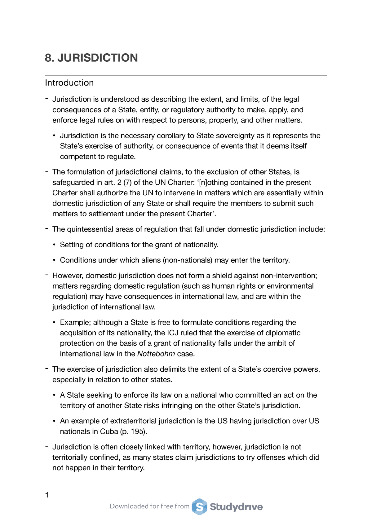 jurisdiction assignment method