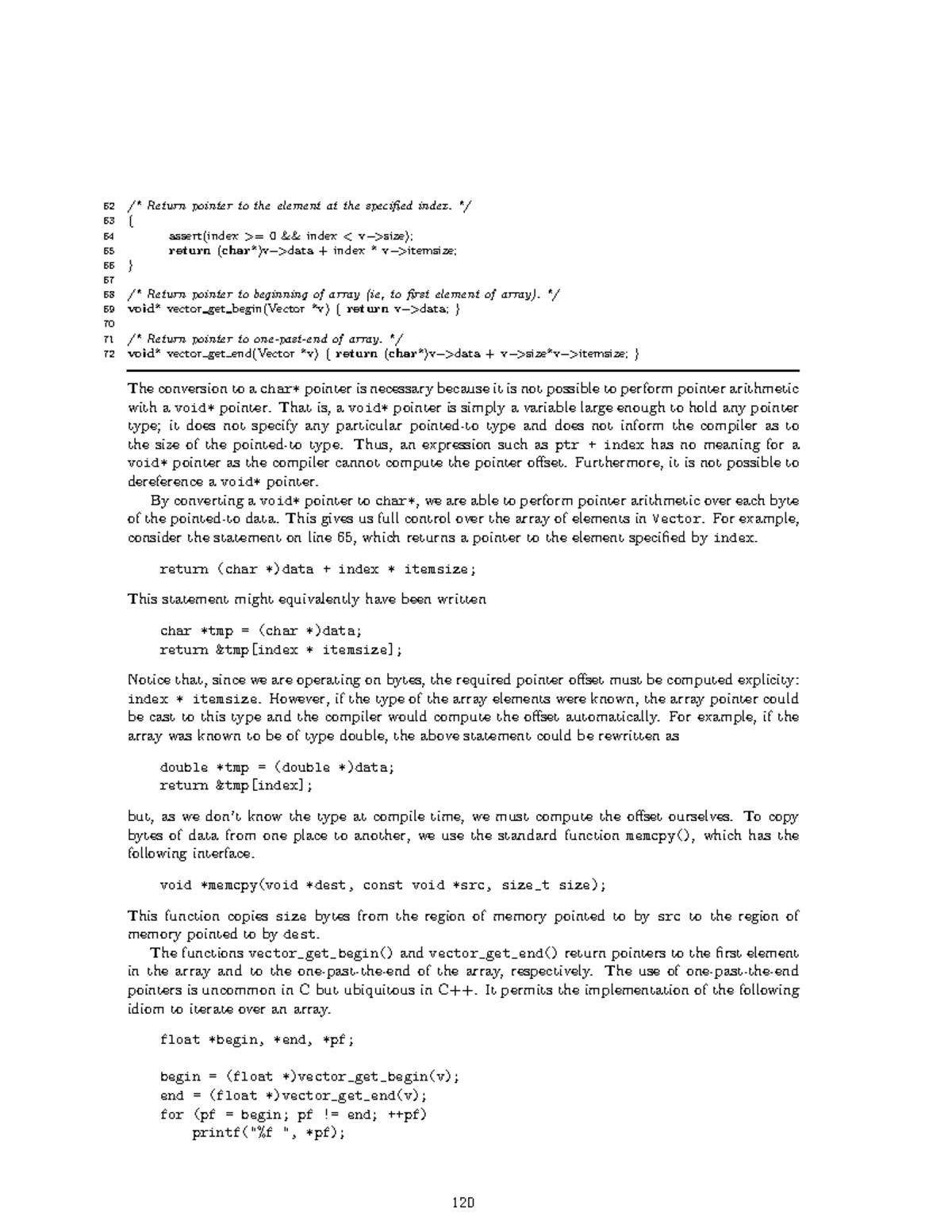 C programming-6 - good - 62 /* Return pointer to the element at the ...
