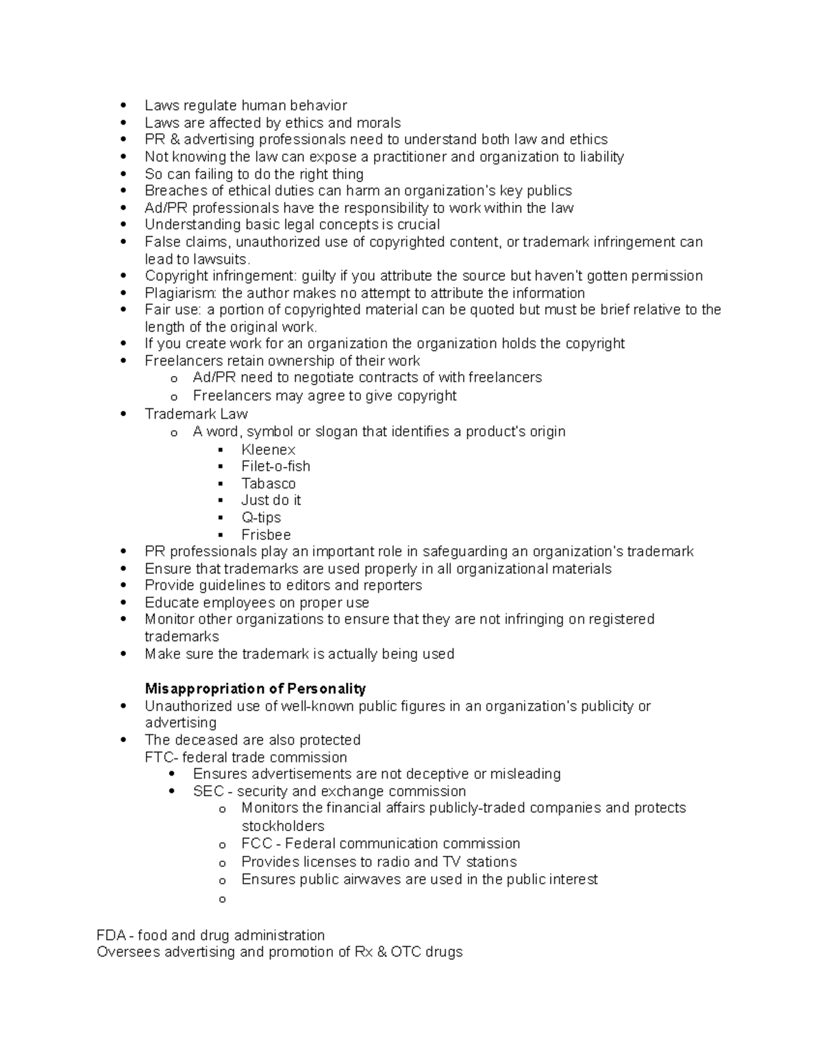 Mcom 360 - notes - Laws regulate human behavior Laws are affected by ...