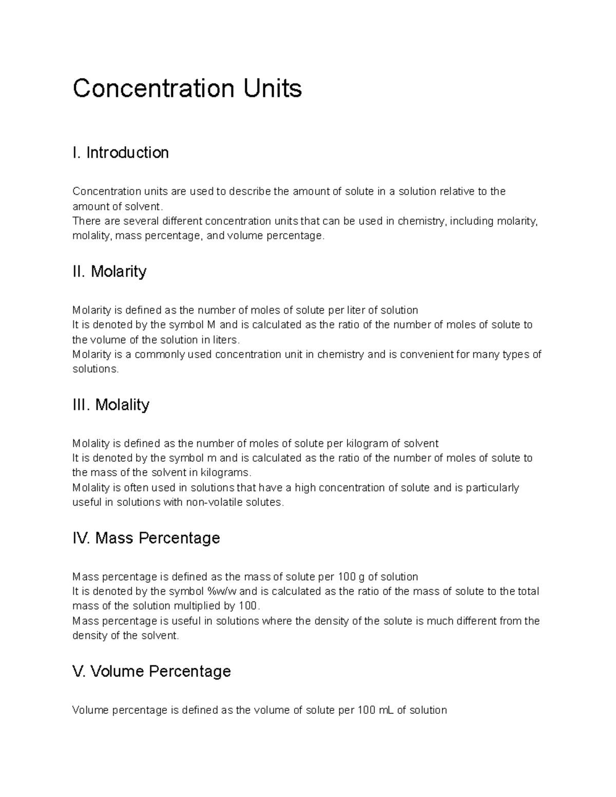 General Chemistry I CHM 1010 Lecture 25 Concentration Units   Thumb 1200 1553 