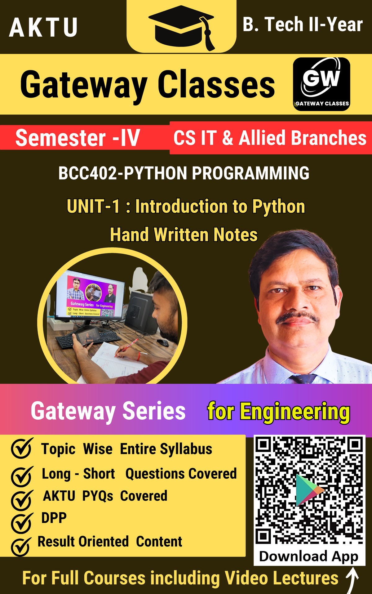 Python unit 1 by sandeep sir - Long - Short Questions Covered AKTU PYQs ...