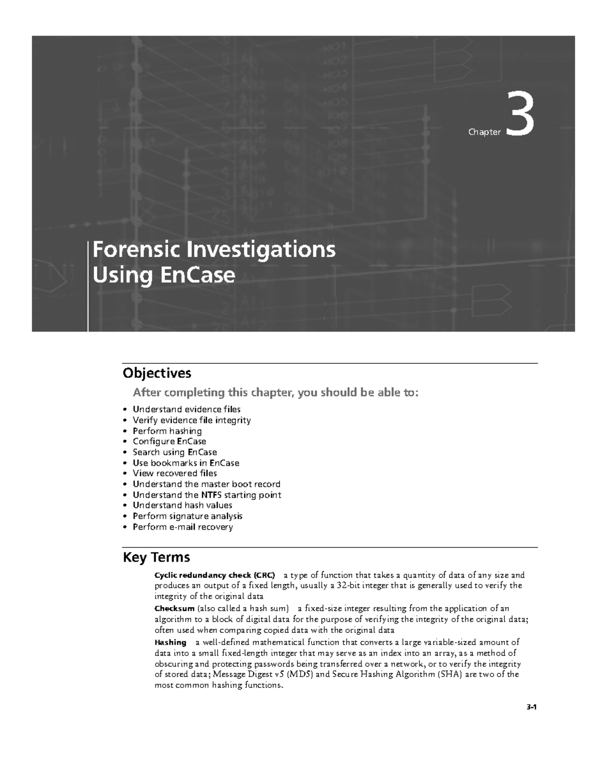 Forensic Investigations Using En Case Part 1 3 Objectives After