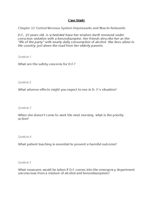 Case Study Chapter 16 - assignmnet - Case Study Chapter 16 Trauma ...
