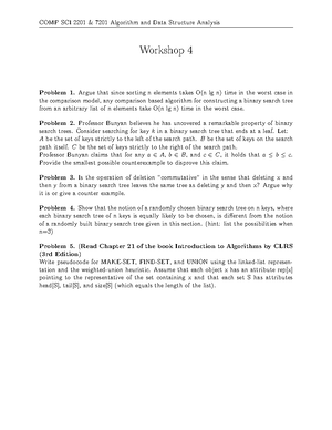 ADSA T6 - COMP SCI 2201 & 7201 Algorithm and Data Structure Analysis ...