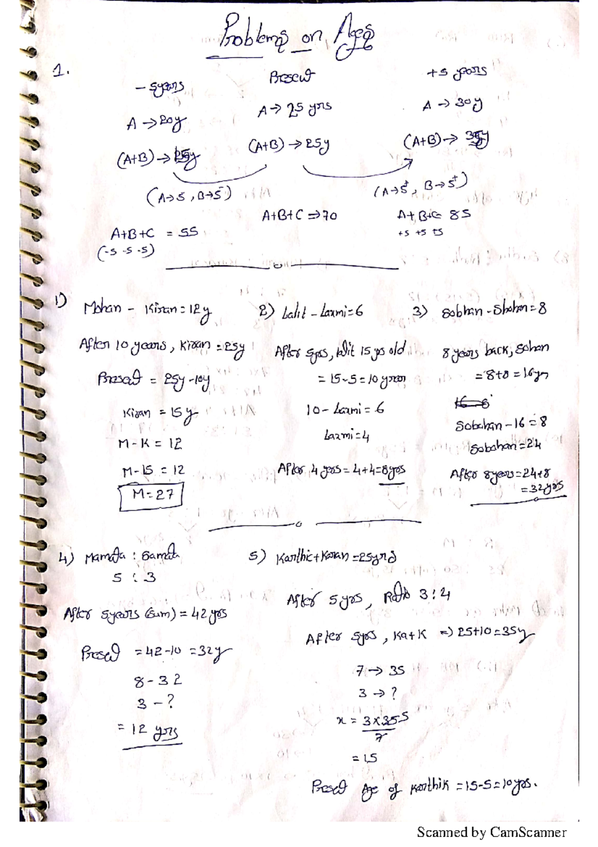 Problems On Ages - Engineering maths - Studocu
