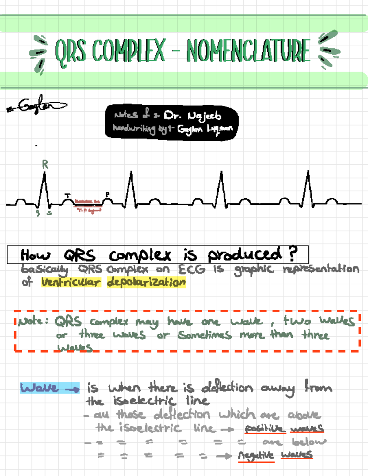 6- QRS Complex - Nomenclature - QRS Complex - nomenclatureQRS Complex ...